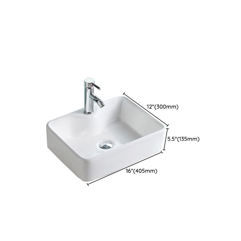 Porcelain Bathroom Sink Contemporary Simple Vessel Bathroom Sink