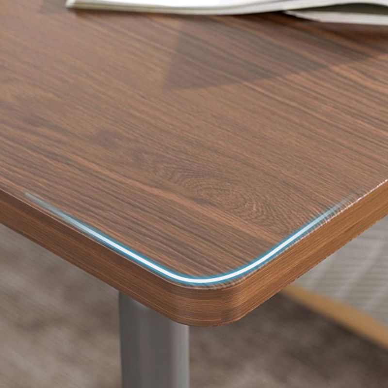 Modernistic Rectangular Corner Table 4 Legs Metal Side End Table with Storage