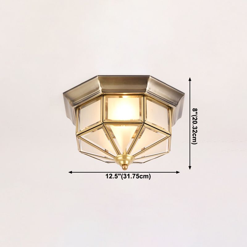 Geometric Shape Flush Mount Lamps Modern Glass Flush Mount Ceiling Lights