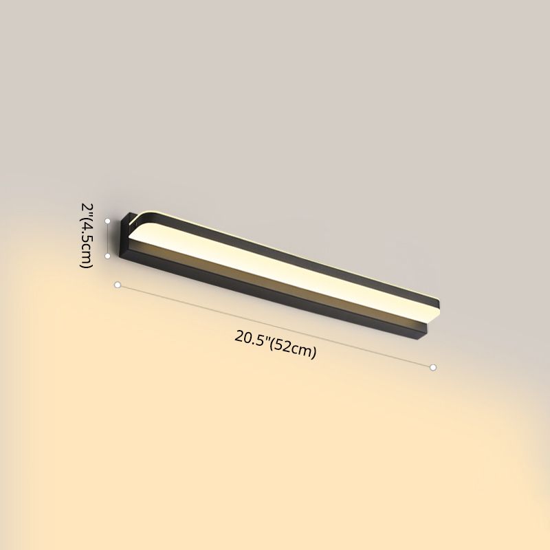 Linear Vanity Lighting Ideas Modern Style Wall Lamp in Multiple Sightless for Bathroom
