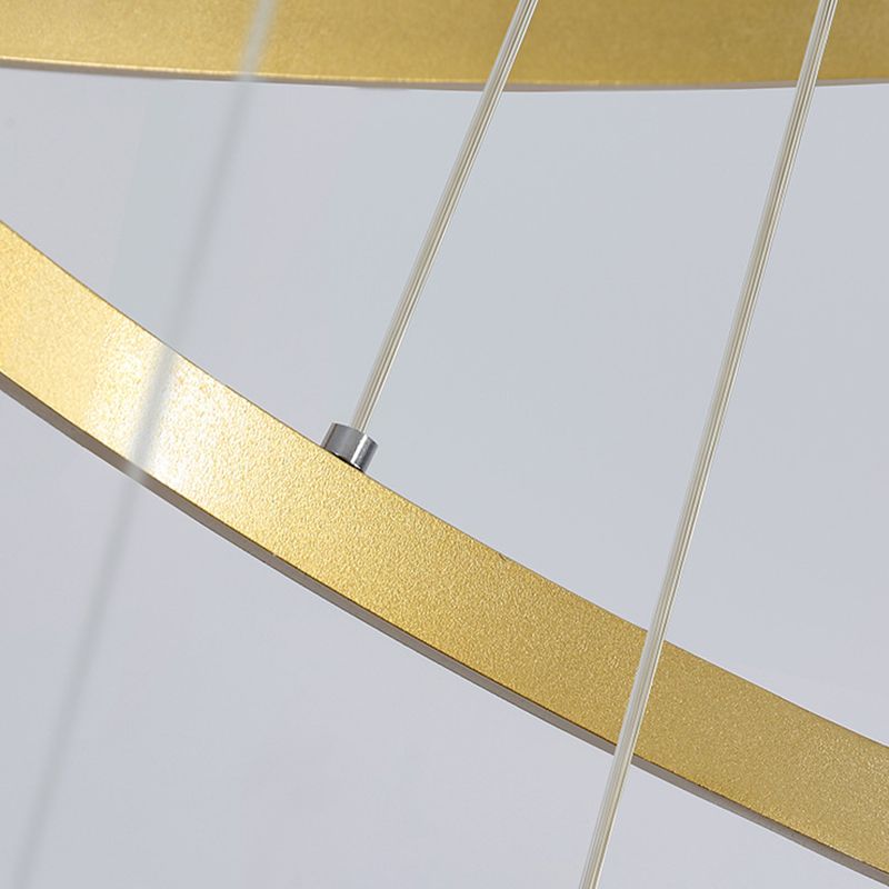 Modern Style Linear Shape Hanging Chandelier Metal Multi Light Hanging Lamp for Restaurant