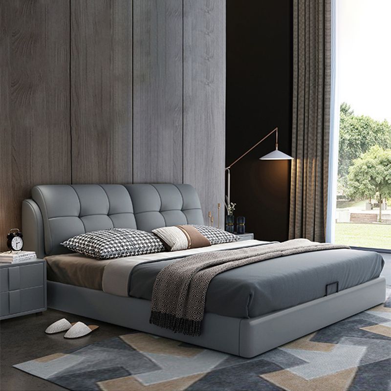 Contemporary Pine Wood Storage with Headboard Lift Up Storage Rectangular Bed Frame