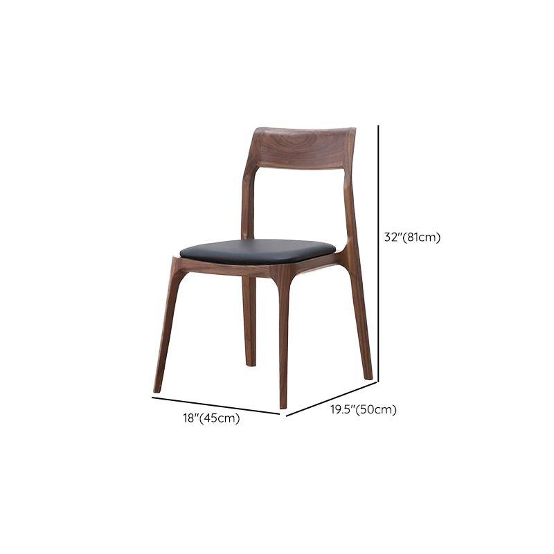 Contemporary 1/2/5/6 Pieces Furniture Round Solid Wood Dining Set in Brown