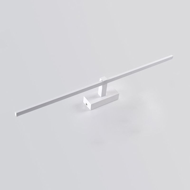Linear Shaped Bathroom Wall Sconce Light Metallic Minimalist LED Vanity Lighting Ideas