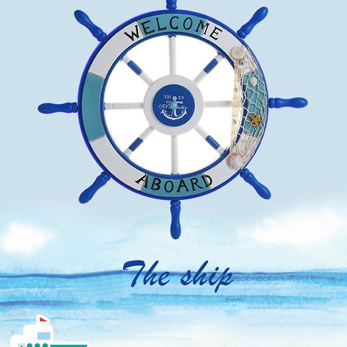 Children's room Ceiling Light Fixture Boy Bedroom Study Mediterranean Style Kindergarten cCartoon Helmsman Creative Lamps