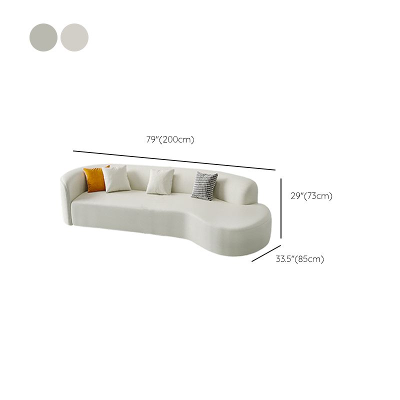 Contemporary Faux Leather Sectional Sofa with Tight Back in Solid Wood