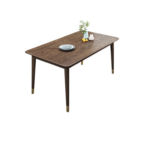 Traditional Solid Wood Dining Room Set with Rectangle Table Home Dining Table Furniture