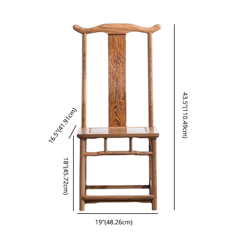 Traditional Style Solid Wood Dining Set with Walnut Fixed Table and 4 Legs Base for Home Use