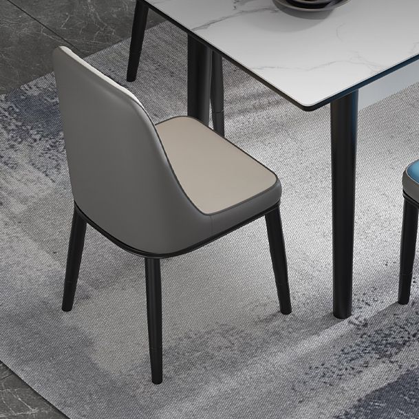 Traditional Standard Sintered Stone Dining Room Set of Collapsible Rectangle for Kitchen Table Set