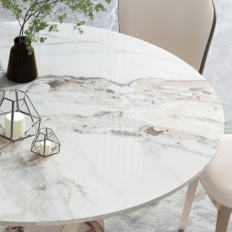 Rose Base Pedestal Casual Dining Table Traditional Luxury Round Dining Table