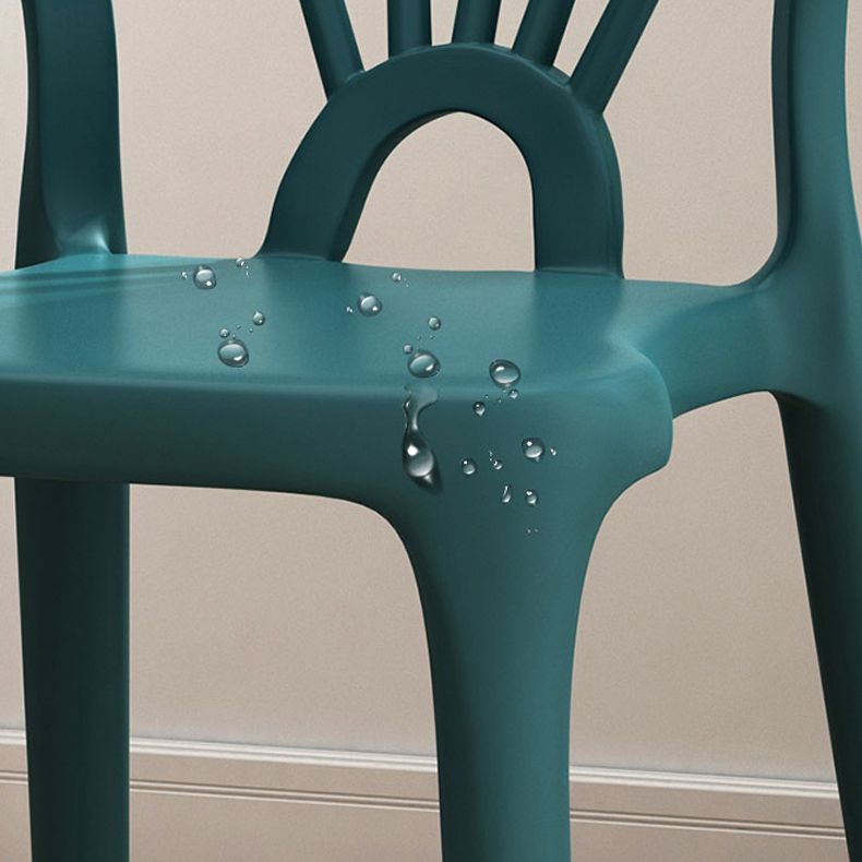 Silla sin brazos de Wishbone del comedor de la silla lateral del plástico contemporáneo