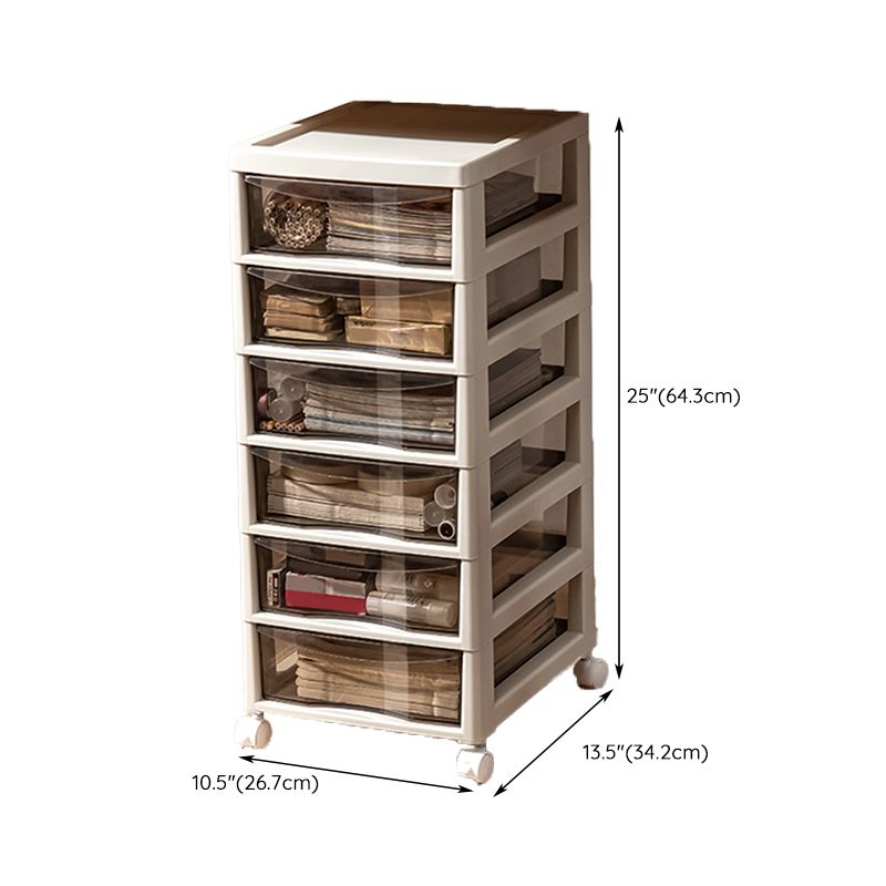 Modern Plastic File Cabinet Drawers Storage Filing Cabinet for Office