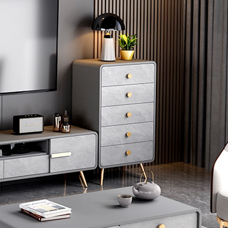 Glam Dresser Manufactured Wood Storage Chest with 3/4/5 Drawers