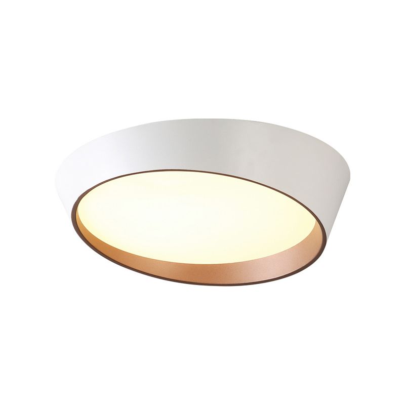 Plafonnier rond encastré en métal de style nordique