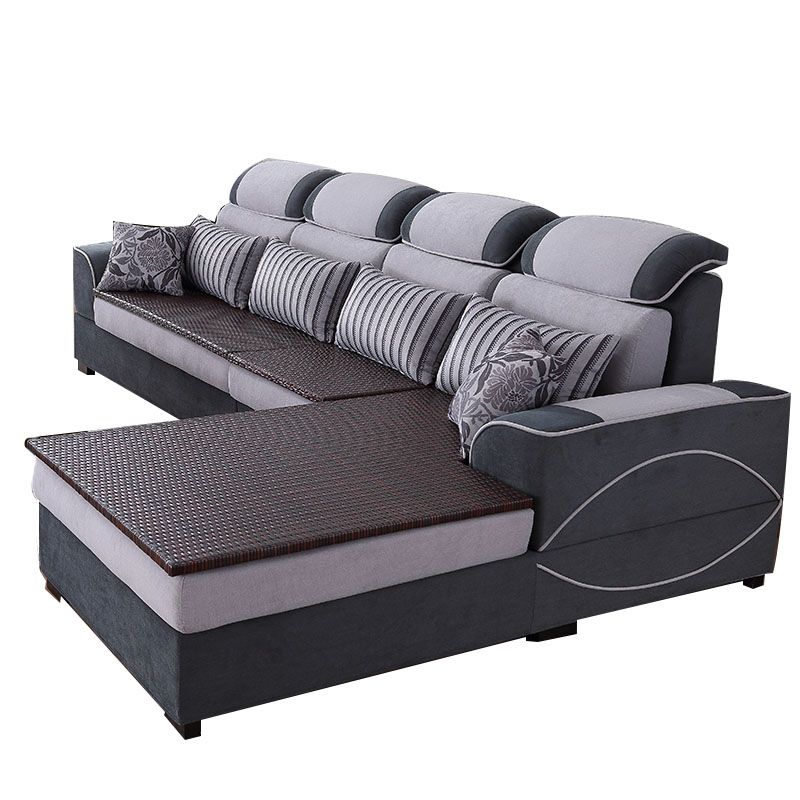 125.98" W √ó 70.87" D √ó 35.43" H L-Shape High Back Square Arm Sectional