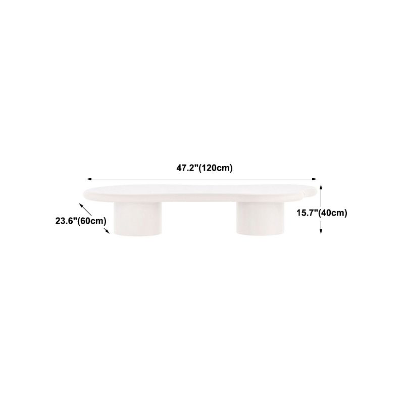 15.75" Tall Scandinavian Style Coffee Cocktail Table Solid Wood Coffee Table