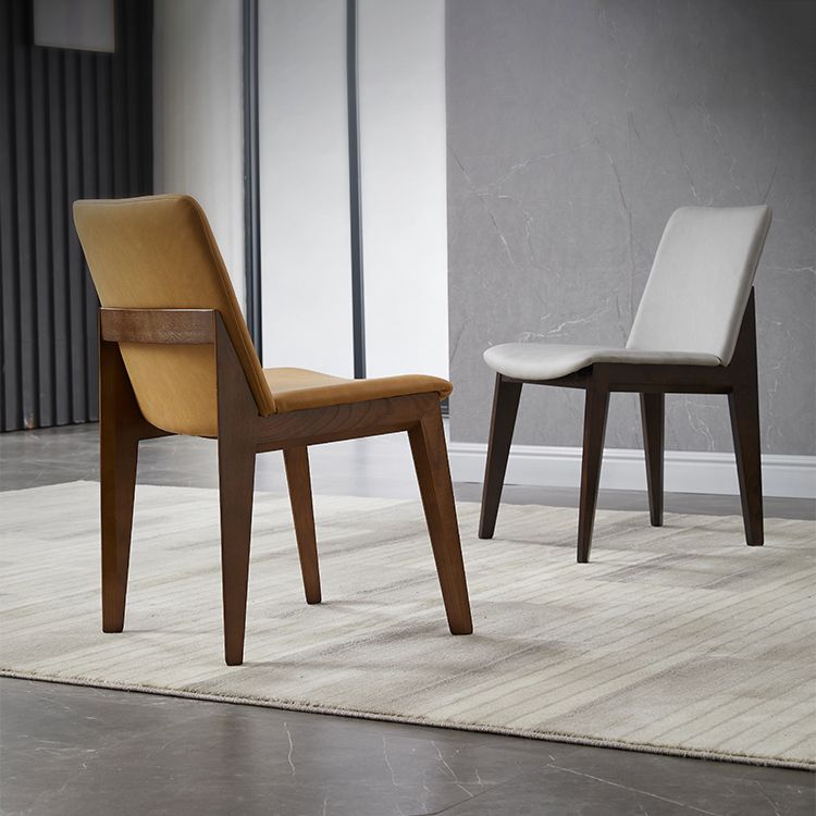 Wood Industrial Restaurant Dining Side Chair Parsons Matte Finish Dining Side Chair