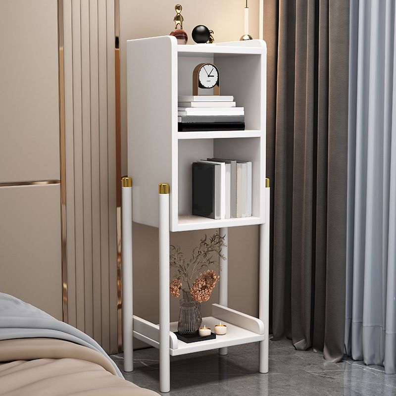 Modern Solid Wood Bookshelf Bookcase Closed Back for Living Room 9.5"W X 39.5"