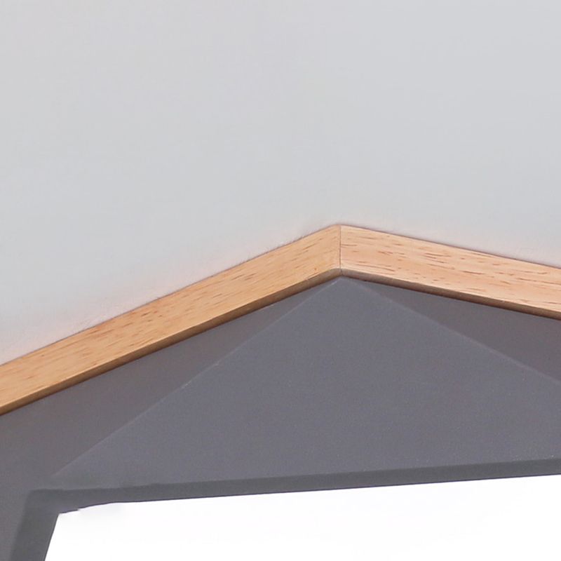 Moderne minimaliste LED géométrique Flush Mount Wrought Iron Ceiling Light with Acrylic Shade