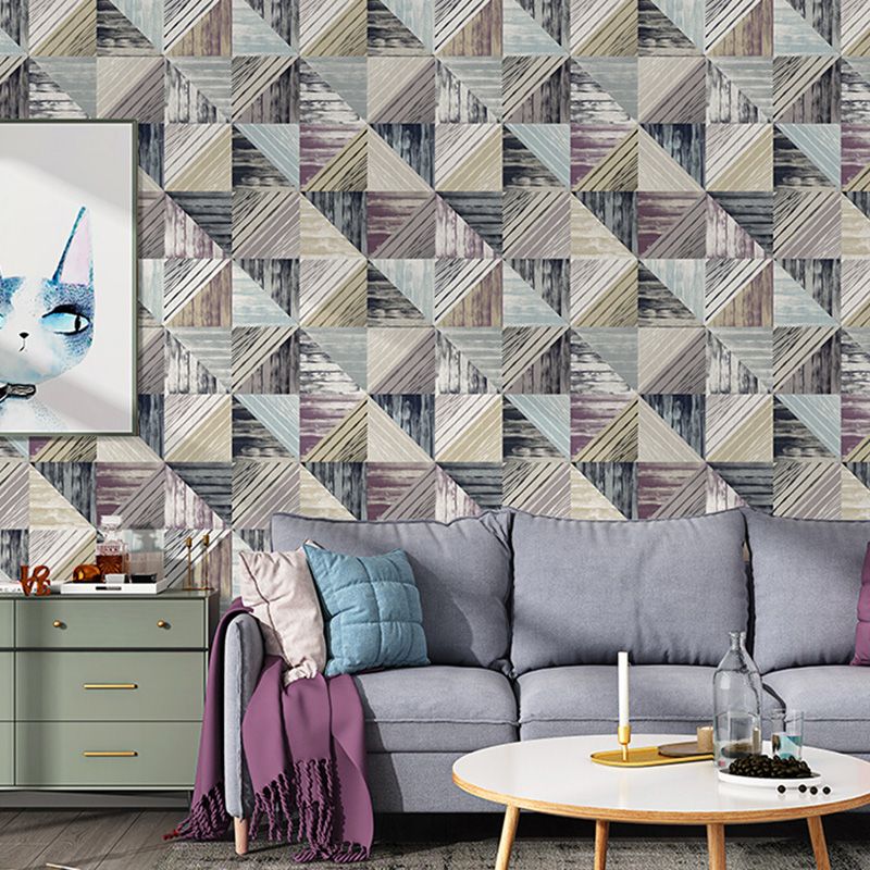 Contemporary Non-Woven Material Wallpaper Roll for Accent Wall with Marble Design in Neutral Color