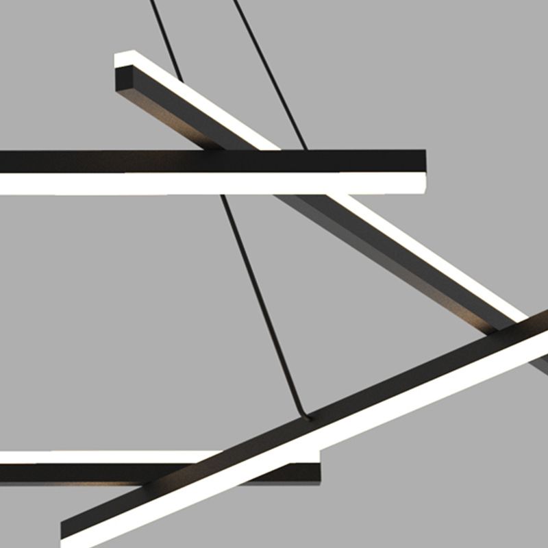 Simple Metal Suspension Light Modern-Style LED Pendant Lighting Fixture