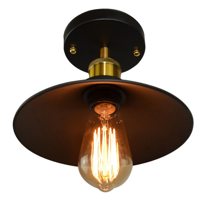 Classical Decorative Flush Mount Ceiling Light American Country Retro Nostalgic Personality Creative Single-head Little Black Dress Lighting