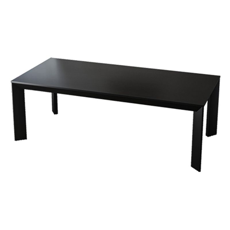 Industrial Rectangle Dining Room Table Solid Wood Fixed Kitchen Desk