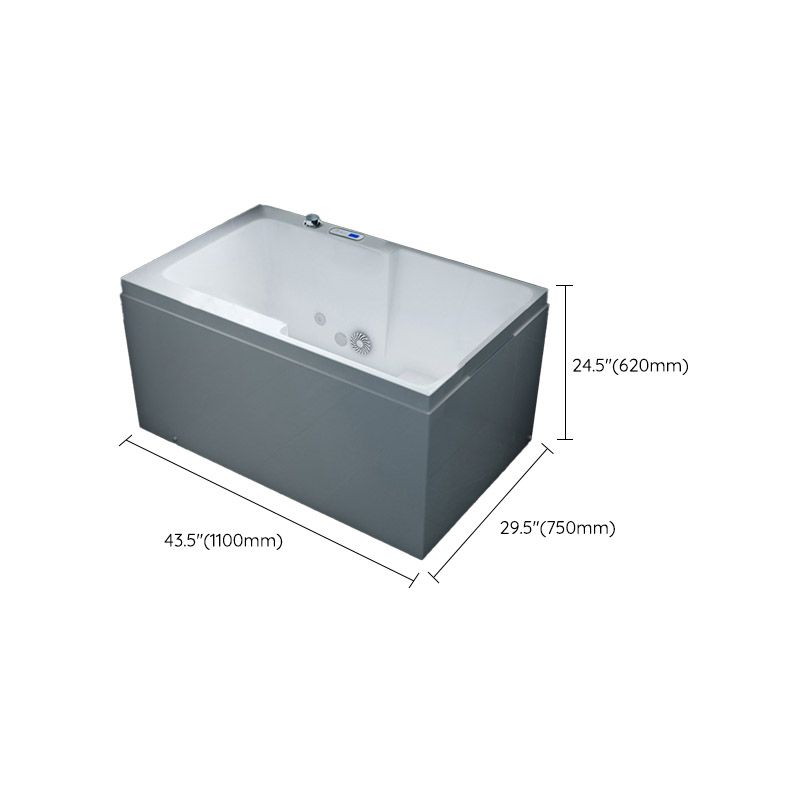 Bathroom Acrylic Apron Front Bathtub Modern Rectangular Bathtub