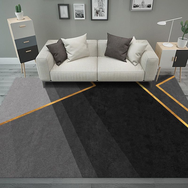 Magnificent Modern Rug Orange Color Piece Rug Stain Resistant Rug for Living Room