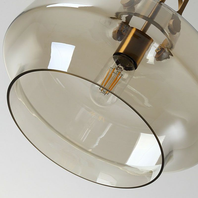 Pot Shaped Dining Room Hanging Lamp Glass Single Postmodern Ceiling Pendant Light