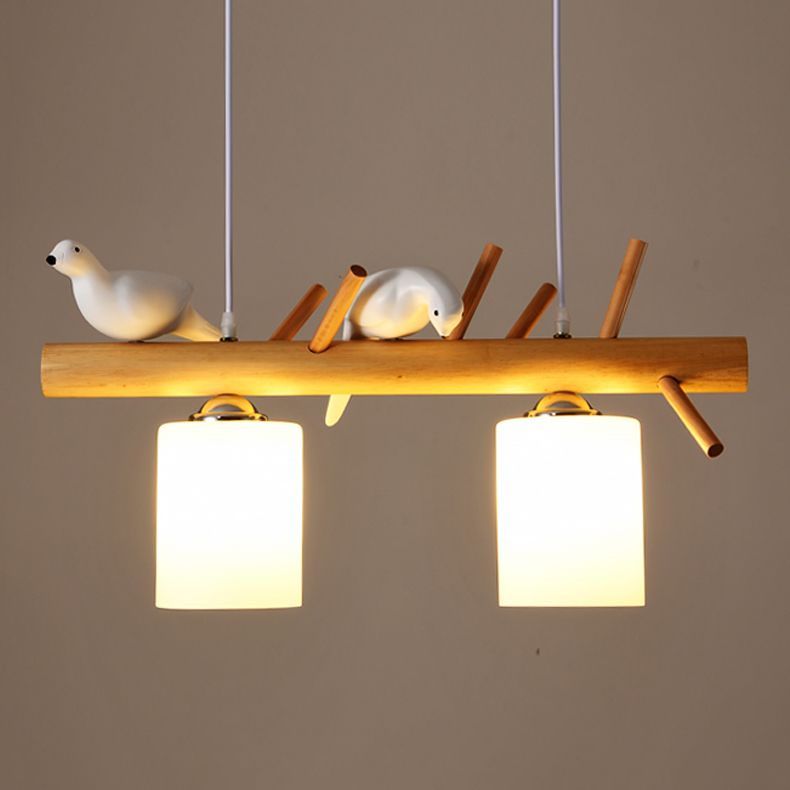 Multi Head Island Chandelier Lights Modern White Blanc Verre Hanging Lightture