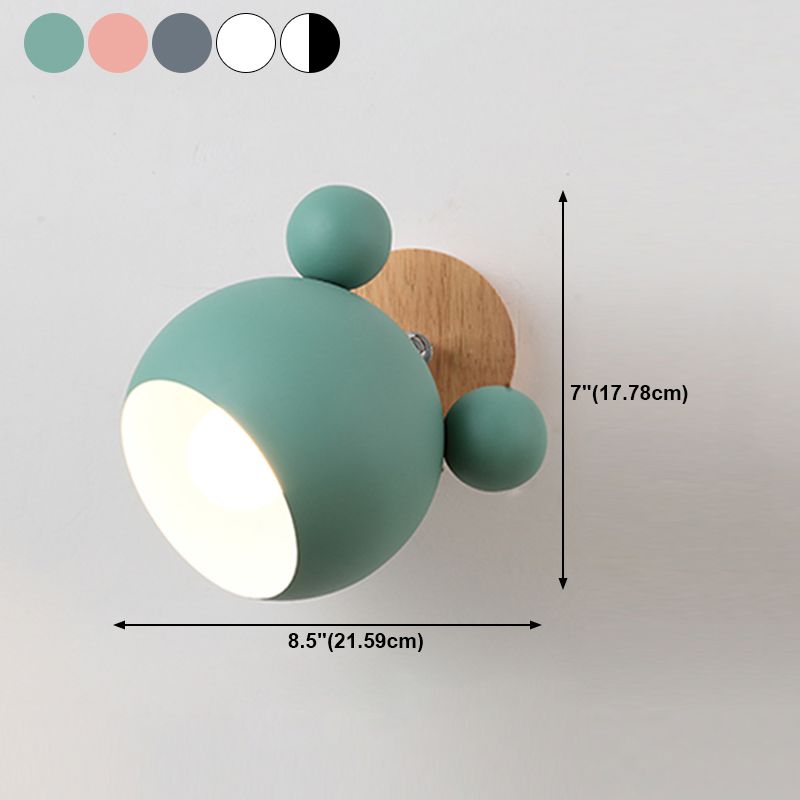 1 Light Wall Sconce Modern Style Metal Wall Lighting for Living Room