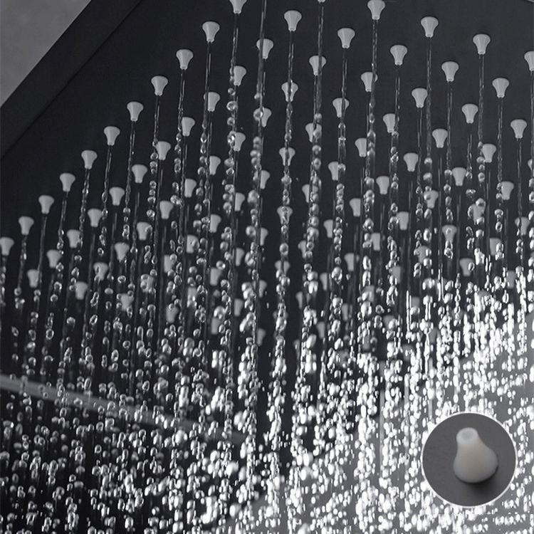 Modern Shower System Dual Shower Head Slide Bar Thermostatic Wall Mounted Shower Set