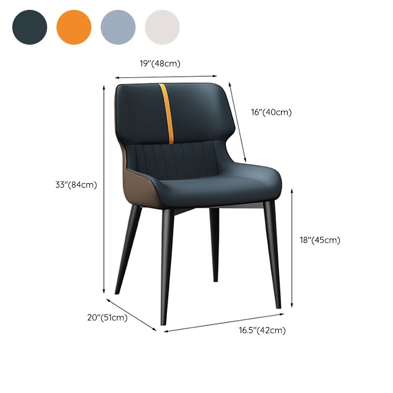Dining Room Upholstered Side Chair Home Faux Leather Dining Chair