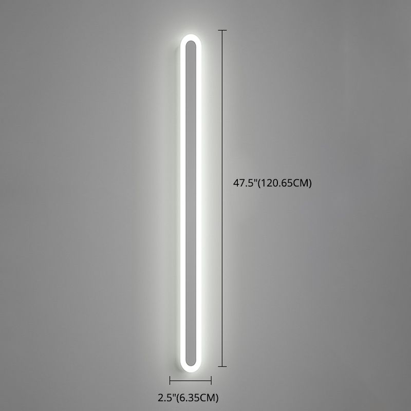 Modern Minimalist Style Linear Sconce Light Fixtures Acrylic Wall Lighting Ideas for Living Room