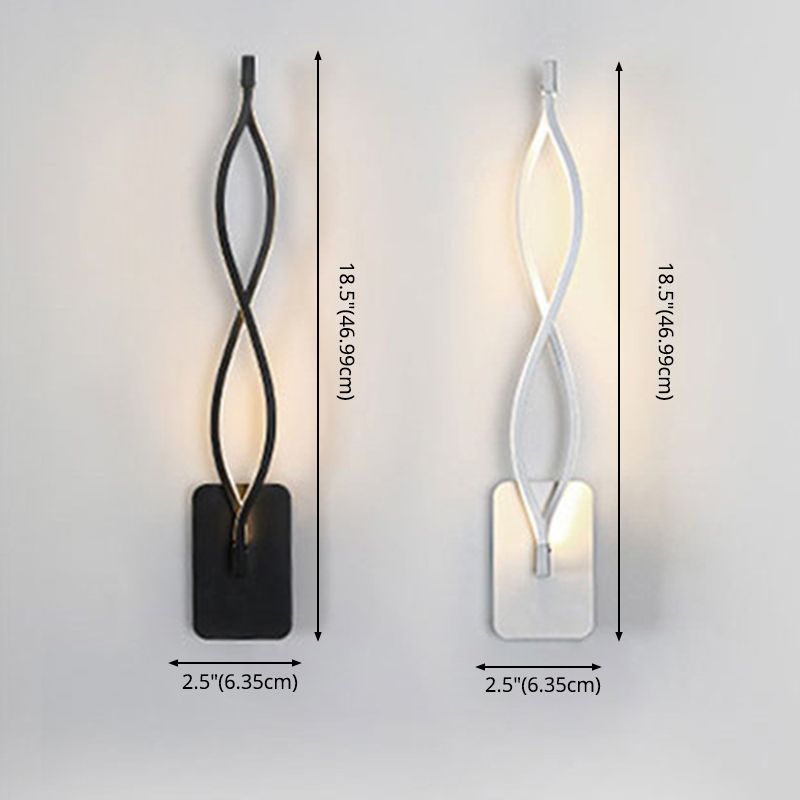 Modern Simplicity LED Linear Wall Sconce Aluminium Wall Lamp with Acrylic Shade