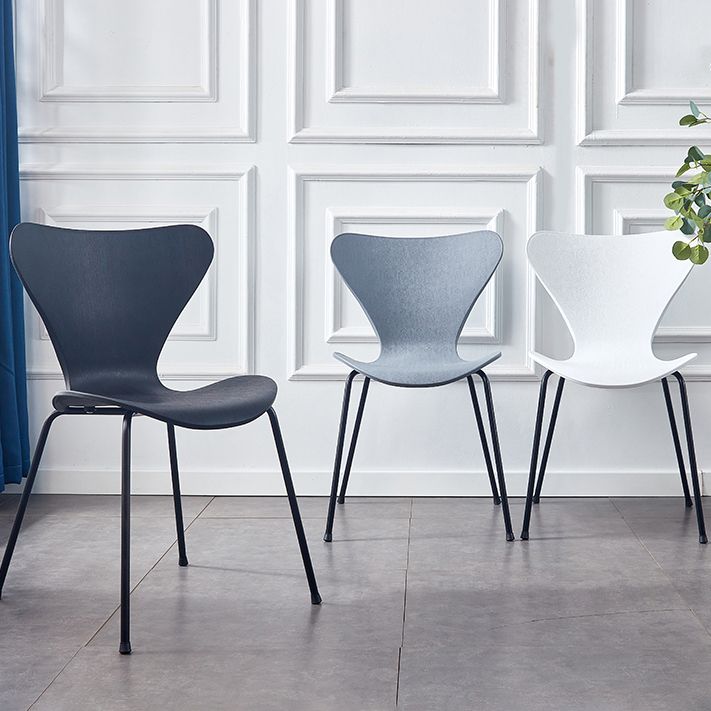 Sedie da pranzo e accento contemporanee sedia a retro solido interno per patio
