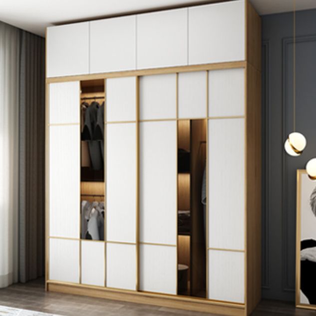 Engineered Wood Wardrobe Cabinet Contemporary Wardrobe Armoire
