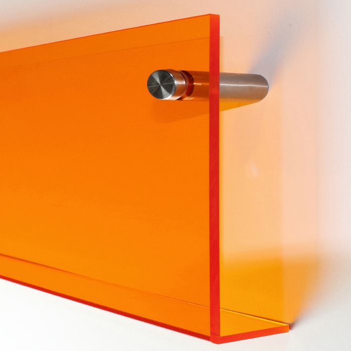 Scandinavian Horizontal Wall Unit Bookshelf Acrylic Bookcase for Home