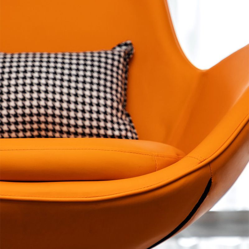 33.07" L x 30.31" W x 33.46" H Faux Leather Flared Arms Chair for Bedroom