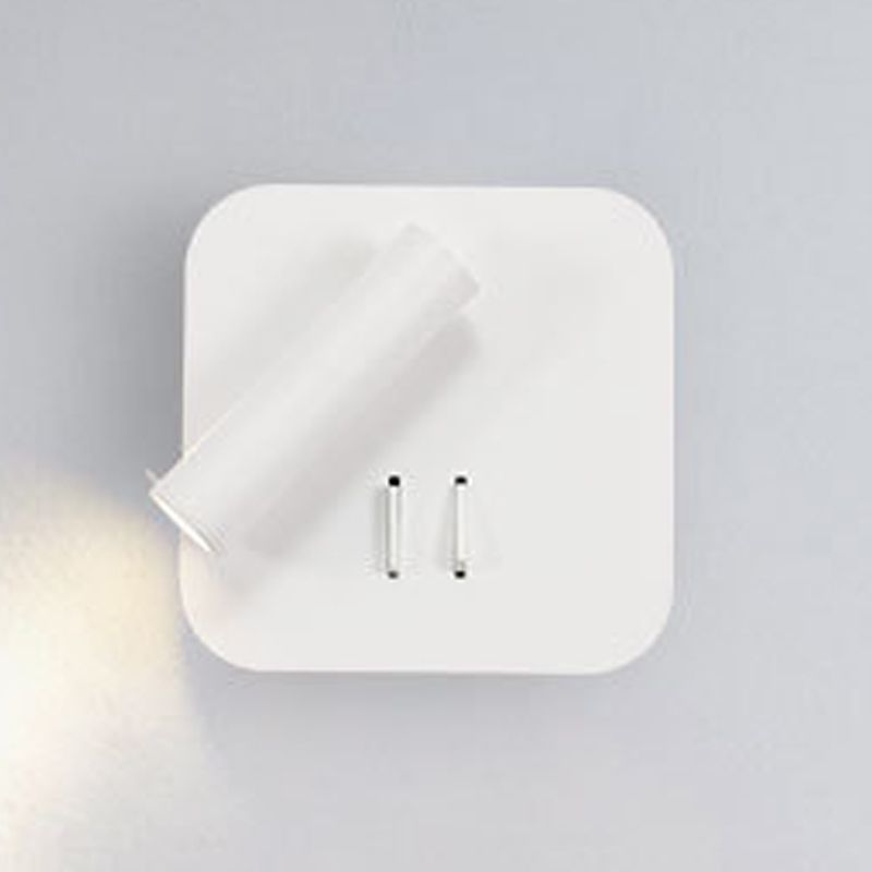 Modern Style Geometric Wall Sconces Metal 2 Lights Wall Mounted Reading Lights