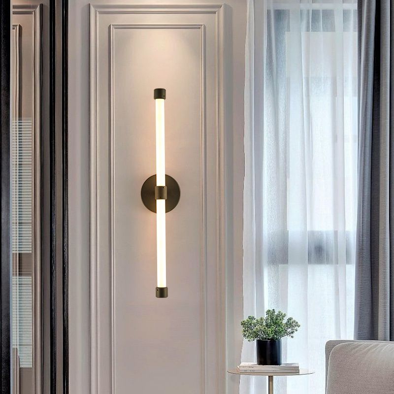 Minimalism Wall Light Fixture Streamlined LED Mirror Lamp for Bathroom