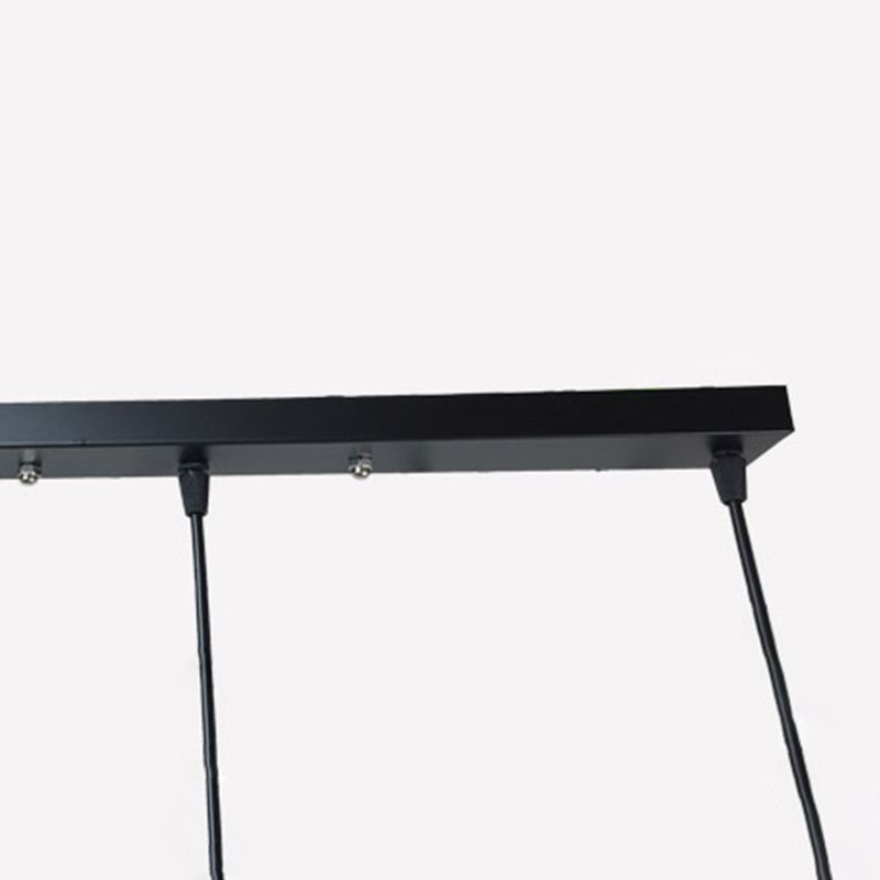 Industrial Style Hanging Lamp Geometry Iron 3 Light Island Light Fixture for Dining Table