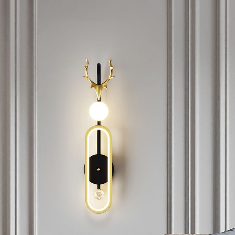 Moderner Stil Metall Wandleuchte kreative LED -Wandleuchte Leuchten für Schlafzimmer