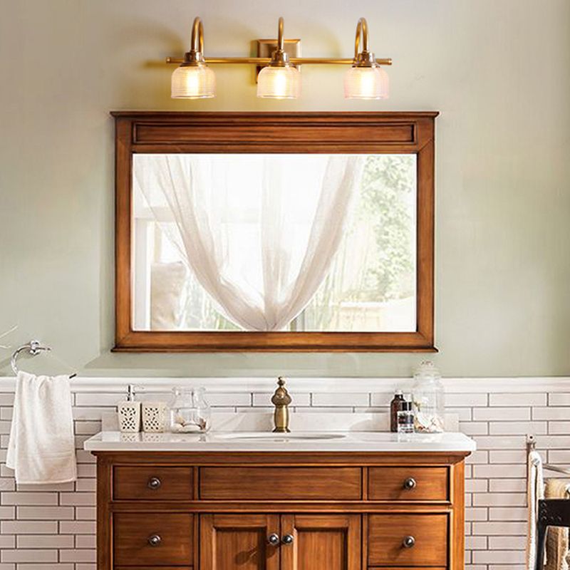 Traditionelle Einfachheit Schüssel Waschtischleuchten Glaswandhalterung Leuchte für Badezimmer