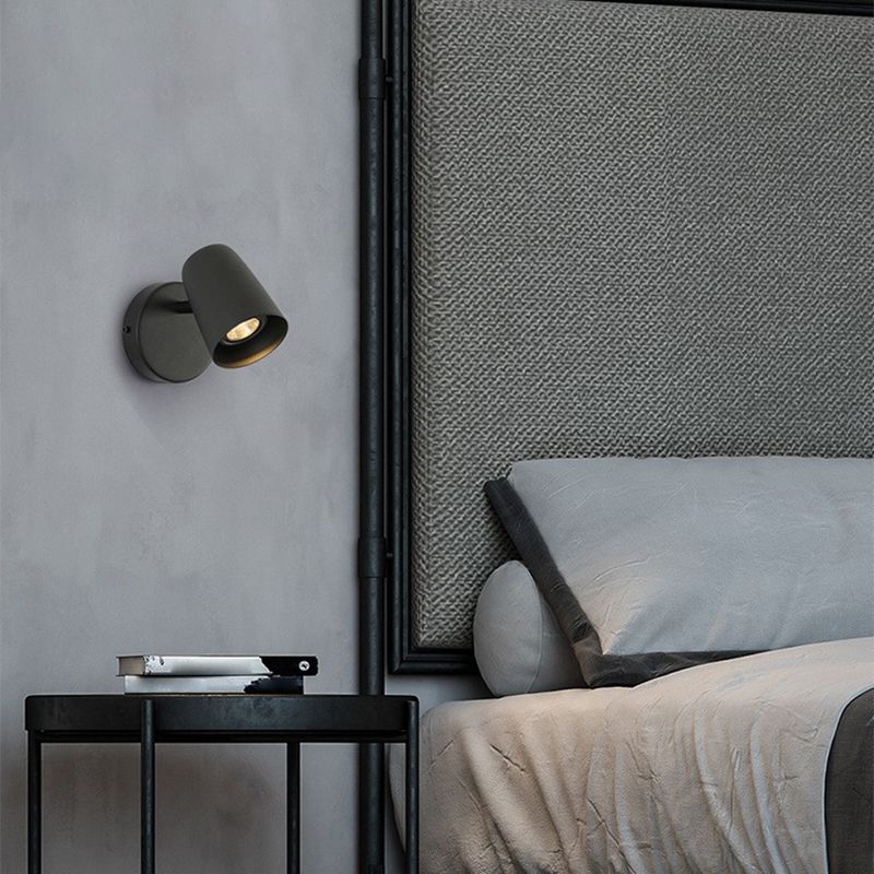 Modern Simple Wall Light Cylinder Shape Rotatable Wall Lamp for Living Room