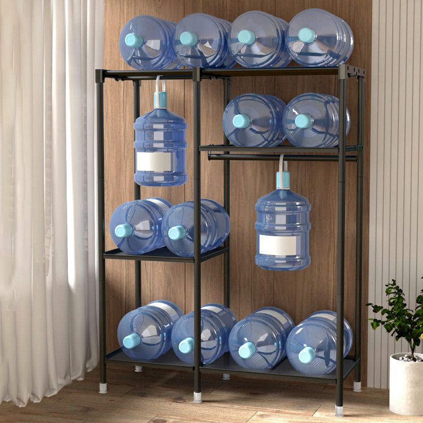 Contemporary Wardrobe Cabinet with Shelves Steel Wardrobe Armoire