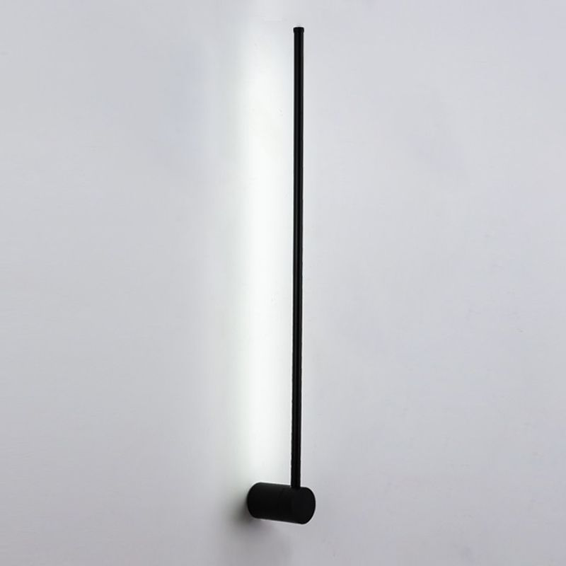 Schwarze lineare Wandlampe Aluminium Einfaches Design einfach