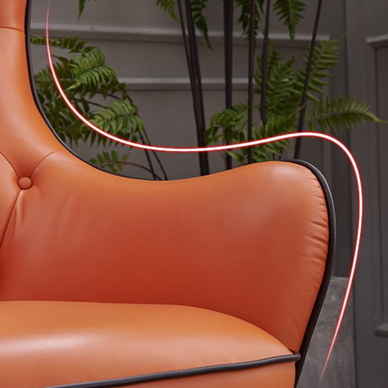 Tufted Cushions Side Chair Arms Included Lounge Chair for Living Room