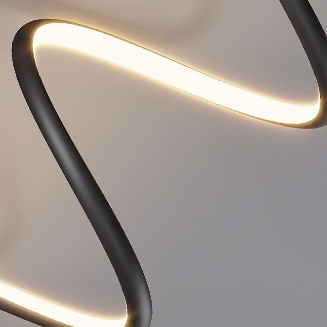 Éclairage mural de forme de ligne Éclairage de surface métallique minimaliste LED pour le couloir